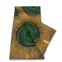100% Katoen Custom Hollanwas Afrikaanse Wax Print Afrikaanse Wax Print Stof Fabricage 6 Yards