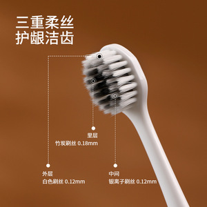 FaSoLa Wide Head Soft Bristle Toothbrush 4 Pack Adult Triple Softness For Home Gum Care - Product Image 2