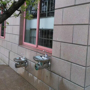 Bebedero de acero inoxidable para montaje en pared, para exteriores, con agua fría, para parques, escuelas y campus. - Product Image 3