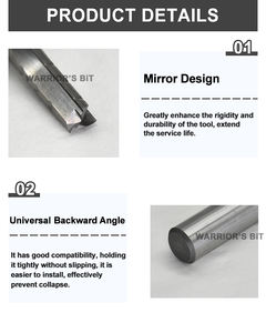 سعر منخفض كربيد التنغستن مطحنة نهاية أداة أوم المغلفة 1/2 بوصة مستقيم قطر عرقوب CNC TCT راوتر بت - Product Image 4
