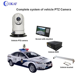 Caméra dôme PTZ embarquée OKAF, rotation 360°, IP66, vision nocturne IR, audio bidirectionnel, PTZ pour la sécurité et les urgences - Product Image 3