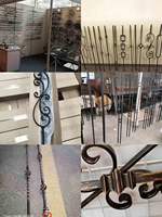 Articles en fer forgé ornementaux broches balustres pour escalier main courante balustrade balcon porte clôture