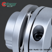 Coupleur à diaphragme boulonné compact, moyeu en aluminium, pince à disque en acier inoxydable, jeu nul, rotation identique pour imprimante 3D, servomoteur CNC