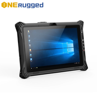 Tableta Robusta ONERugged I10A, PC Industrial con Windows 11 de 10 Pulgadas, Resistente al Agua IP65, 4G/BT/WiFi/GPS, Escáner de Código de Barras, RJ45, RS232