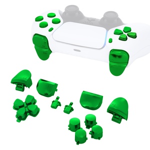 EXtremeRate - Juego Completo de Botones Personalizados Cromados Verdes para el Control de PS5, Accesorios - Product Image 2
