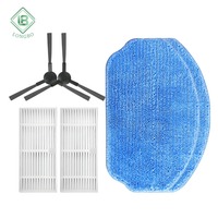 Compatible avec MAMNV BR150 BR151 Brosse latérale Filtre HEPA Chiffon de nettoyage Pad Pièces d'aspirateur robotique
