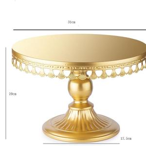 Support à gâteau jetable stable en fer à une seule couche, mariage, hôtel, <span class=keywords><strong>café</strong></span>, goûter, anniversaire, banquets, outils pour gâteaux - Product Image 5