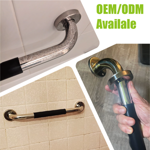 Barres d'appui murales pour baignoires et douches, barres d'appui antidérapantes de qualité supérieure pour la sécurité dans la salle de bain et barre de toilette pour personnes âgées - Product Image 6