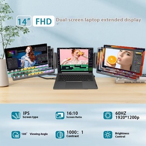 Nhà máy trực tiếp 14-inch IPS Bảng điều chỉnh máy tính xách tay máy tính xách tay màn hình kép mở rộng màn hình phụ mở rộng bên ngoài màn hình - Product Image 2