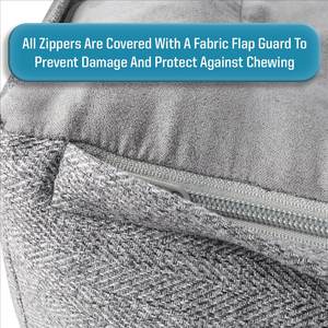 Luxus ortho pä dische Haustier <span class=keywords><strong>Couch</strong></span> mit Memory Foam Erhöhtes Hunde bett Wasserdichtes Futter Wasch bare Abdeckung Festes Muster für Katzen - Product Image 3