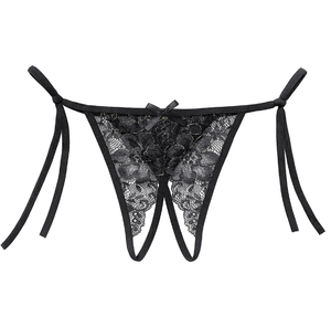 Culotte transparente ouverte <span class=keywords><strong>sur</strong></span> <span class=keywords><strong>le</strong></span> <span class=keywords><strong>devant</strong></span> Sous-vêtements pour femmes <span class=keywords><strong>String</strong></span> sans entrejambe - Product Image 4