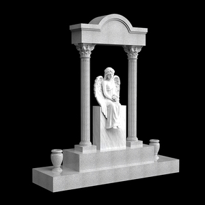 Prix de gros Statue d'ange en bronze Lapida Ange pleureur Base monumentale Forme béton Precasat - Product Image 6