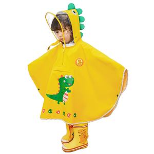 Casaco de chuva poncho dinossauro, capa de chuva para crianças, meninos, meninas, crianças, roupas escolares impermeáveis - Product Image 2