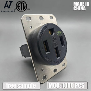เต้ารับชาร์จรถยนต์ไฟฟ้า ETL Listed NEMA 14-50R 50 แอมป์ 125/250 โวลต์ สำหรับงานหนัก ใช้ในอุตสาหกรรม สำหรับยานยนต์ไฟฟ้าและรถบ้าน - Product Image 1