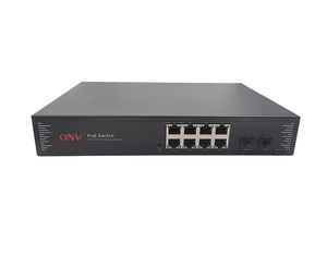 Commutateurs réseau Gigabit complets 8 ports RJ45 adaptatifs 10/100/1000M + 2 ports SFP Uplink 1000M en fibre optique, commutateur PoE géré facilement - Product Image 2