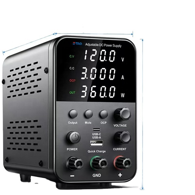 SE305 Adjustable Digital Programmable DC Power Supply Laboratory Power Supply 150W 30V 5A Multimeter Probe for LAB Research