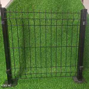 פלדה מגולוונת כיפוף משולש גן גדר רשת תיל 5X10 ס""מ גודל פלסטיק מצופה אבטחה צורת חור מרובע מרותך - Product Image 5