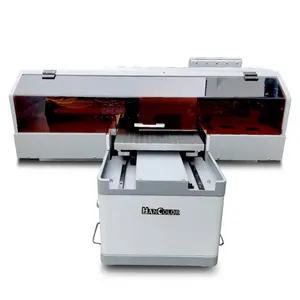 2 Xp600 3D Flatbed A3 6090 Uv Printer untuk Disesuaikan Kembali Film Transfer Label Stiker Laptop Efek Mengkilap Stiker