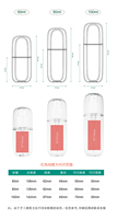 Flacon pulvérisateur en plastique PET pour cosmétiques, 60 ml, 80 ml, 100 ml, pour brume visage, crème solaire, huile bronzante