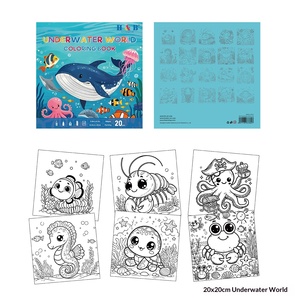 Set di 8 Libri da Colorare a Tema, 20 Pagine, Carta Spessa Anti-sbavatura per Bambini e Adulti, Regalo Artistico Antistress - Product Image 4