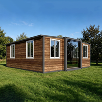 Maisons préfabriquées prêtes à l'emploi 2 3 4 5 chambres Maisons modulaires pliables extensibles en conteneurs fabriquées en panneaux sandwich en acier