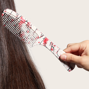 Juego de peines para el cabello Wanmei con diseño de flor de cerezo, peines portátiles multifunción para masaje y desenredado para mujeres y niñas - Product Image 4