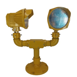 Balise d'avertissement aérien à double tête LED jaune clignotante pour piste de taxiage, conforme ICAO FAA, IP54, solaire, pour aéroport - Product Image 4