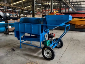 Oro Trommel Scrubber ad alta capacità di oro lavatrice pesante oro estrazione mineraria macchina Trommel per il minerale di argilla e roccia - Product Image 3