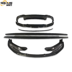 Pour <span class=keywords><strong>BMW</strong></span> Série 5, améliorations de style 3D en fibre de carbone : lèvres de pare-chocs avant, ailerons avant, jupes latérales, ailerons arrière, spoiler, diffuseur arrière - Product Image 2