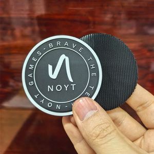 Custom 3D Soft Rubber PVC Silicone Embossed Patch Tag logo for Clothing <b>Transparent</b> PVC Patch Rubber <b>Labels</b> with White Letters - Product Image 3