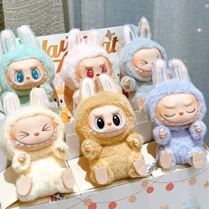 Ban đầu popmart labubu Những Con Quái vật thú vị Macaron có một chỗ ngồi mù hộp labubu V2 hình labubu Keychain mù hộp - Product Image 2