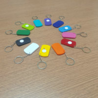 Produits cadeaux promotionnels personnalisés-Mini porte-clés en plastique à bas prix avec cutter-logo personnalisé disponible