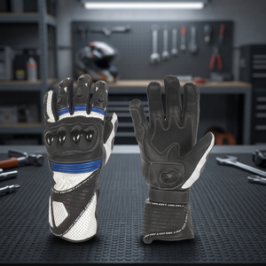 Guantes de Motociclismo de Verano OEM |   Guantes Unisex de Cuero con Pantalla Táctil y Logotipo Personalizado |   Venta al por Mayor de Protecciones para Motocicletas para Exteriores - Product Image 2