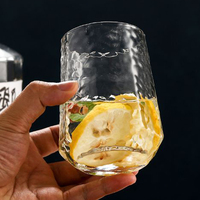 Verres à whisky vintage à motif diamant avec bordure dorée, en verre sodocalcique de qualité alimentaire, durables et réutilisables, pour bar et usage domestique