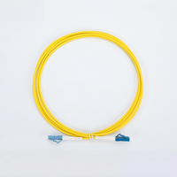 Cable de Conexión de Fibra Óptica Monomodo Dúplex LC/UPC 3.0mm 2.0 LSZH con Revestimiento Amarillo G652D 9/125 OS2 FTTH para Redes Interiores
