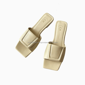 Sandalias Planas de Diseño de Lujo para Mujer, Casuales de Verano con Punta Cuadrada, Venta al Por Mayor a Precio Económico - Product Image 5