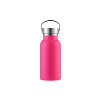 Bouteille d'eau isotherme à double paroi 17OZ/500ML à large ouverture, en acier inoxydable 304, avec couvercle à poignée