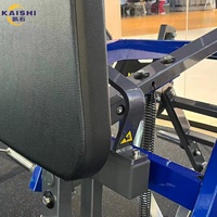 Machine à Squat Vertical à Charge de Plaques en Acier Commercial Kaishi V-Squat – Équipement de Musculation des Jambes pour Centres de Fitness
