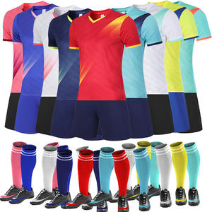 Nuevo Conjunto de Camiseta de Fútbol para Hombre Adulto, 100% Poliéster, Cuello Alto, Ropa Deportiva de Entrenamiento de Fútbol en Equipo - Product Image 1