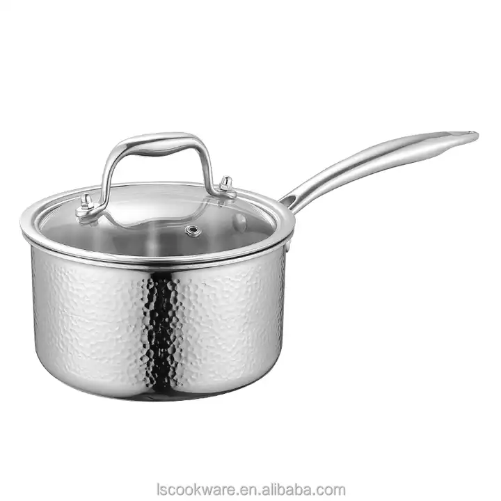 304 cookware 3ply hammered casserole with