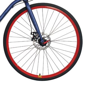 Vélo <span class=keywords><strong>de</strong></span> <span class=keywords><strong>route</strong></span> en acier carbone 700c pour hommes avec freins à disque doubles, 21 vitesses, pédale en alliage d'aluminium ordinaire pour la conduite en ville - Product Image 5