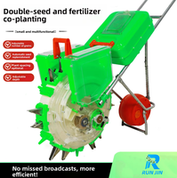 Semoir manuel agricole à pousser pour colza, arachides, maïs, légumes et carottes