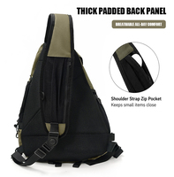 Bolso Bandolera Deportivo Personalizado de Tela Membrana, Transpirable, con Panel Trasero Acolchado, para Actividades al Aire Libre