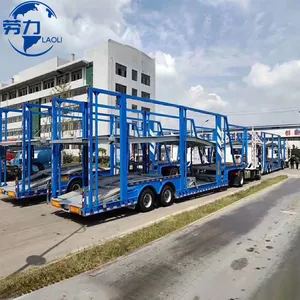China hot sale 2 axle car carrier trailer 3 axle 8 car transport truck semi trailer for car transportation