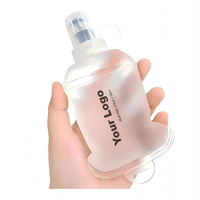 Bouteille d'eau pliable personnalisée, mini, 5 oz, 150 ml, TPU, souple, pour la course à pied, la randonnée