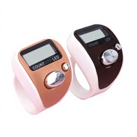 Cincin Penghitung Mini dengan Lampu LED 100 Suara Beep Penuh Penghitung Manual untuk Menghitung dan Membaca