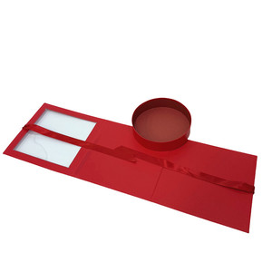 Boîte-cadeau élégante de fleur de forme de triangle avec l'insertion intérieure ronde pour la décoration de mariage d'arrangements de fleuriste et l'<span class=keywords><strong>occasion</strong></span> spéciale - Product Image 4