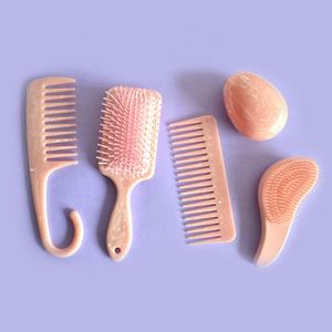 Juego de cepillos de dientes anchos con Logo personalizado, conjunto de 5 unidades de cepillos de plástico con forma de huevo y gancho - Product Image 1