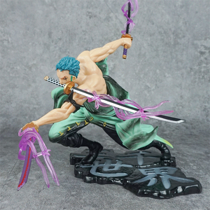 Figura de Acción de Anime Japonés One Piece, Tres <span class=keywords><strong>Mil</strong></span> Mundos, Roronoa Zoro, Figura con Cabeza Intercambiable, Juguete Decorativo - Product Image 3