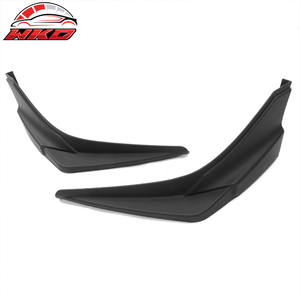 Lèvre de pare-chocs avant compatible avec Honda Civic 2019-2021, style Modulo, séparateur latéral noir mat, pièces auto de haute qualité, kit carrosserie - Product Image 3